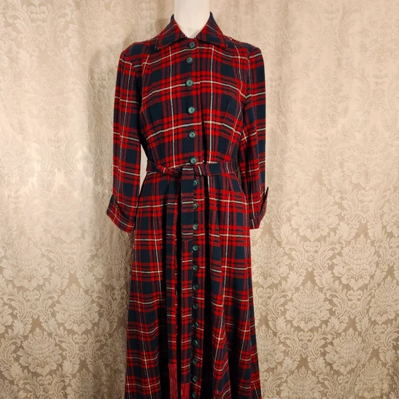 fitted lace wedding dress Tartan Highland Scottish Dance Maxi Dress main image 0